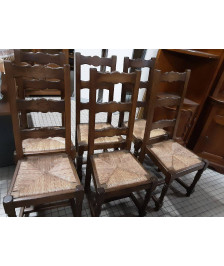 CHAISES LE LOT DE 6