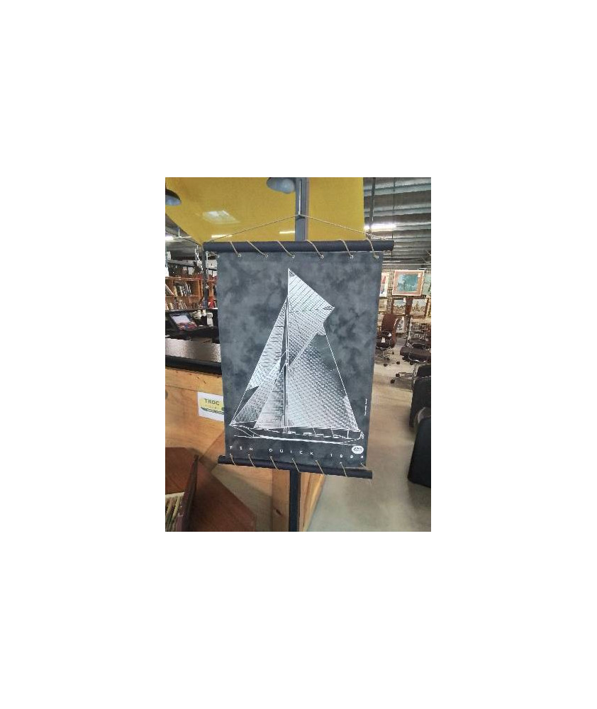TOILE TENDUE COTON VOILIER PEN DUICK 1898 ATELIER BLAUDEAU 94X69CM TOILE TENDUE COTON VOILIER PEN DUICK 1898 ATELIER BLAUDEAU 94X69CM