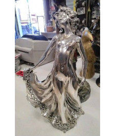 DECO STATUETTE ARGENTEE
