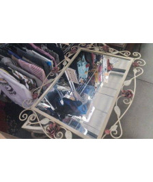 MIROIR FLEURS METAL 