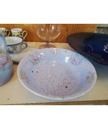 SALADIER VIOLET AVEC MOTIF FLORAL 