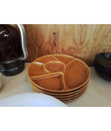 LOT DE 5 ASSIETTES À FONDUE 
