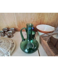 CARAFE EN VERRE VERT 