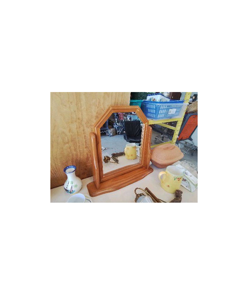 MIROIR À POSER EN PIN 