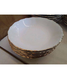 LOT DE 6 ASSIETTES EN PORCELAINE 