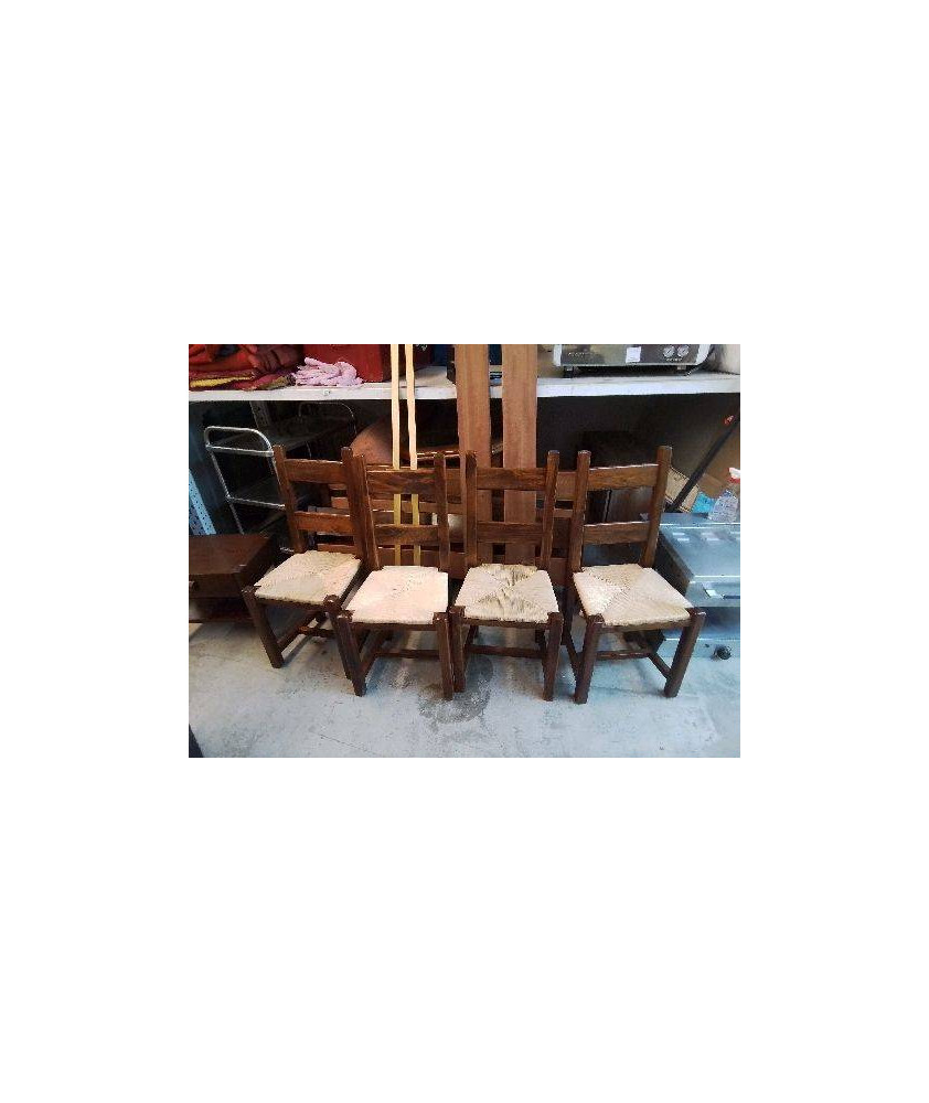 CHAISE PAILLÉ CHÊNE 