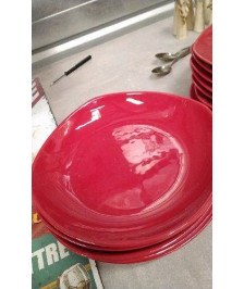ASSIETTE CREUSE ROUGE LE LOT