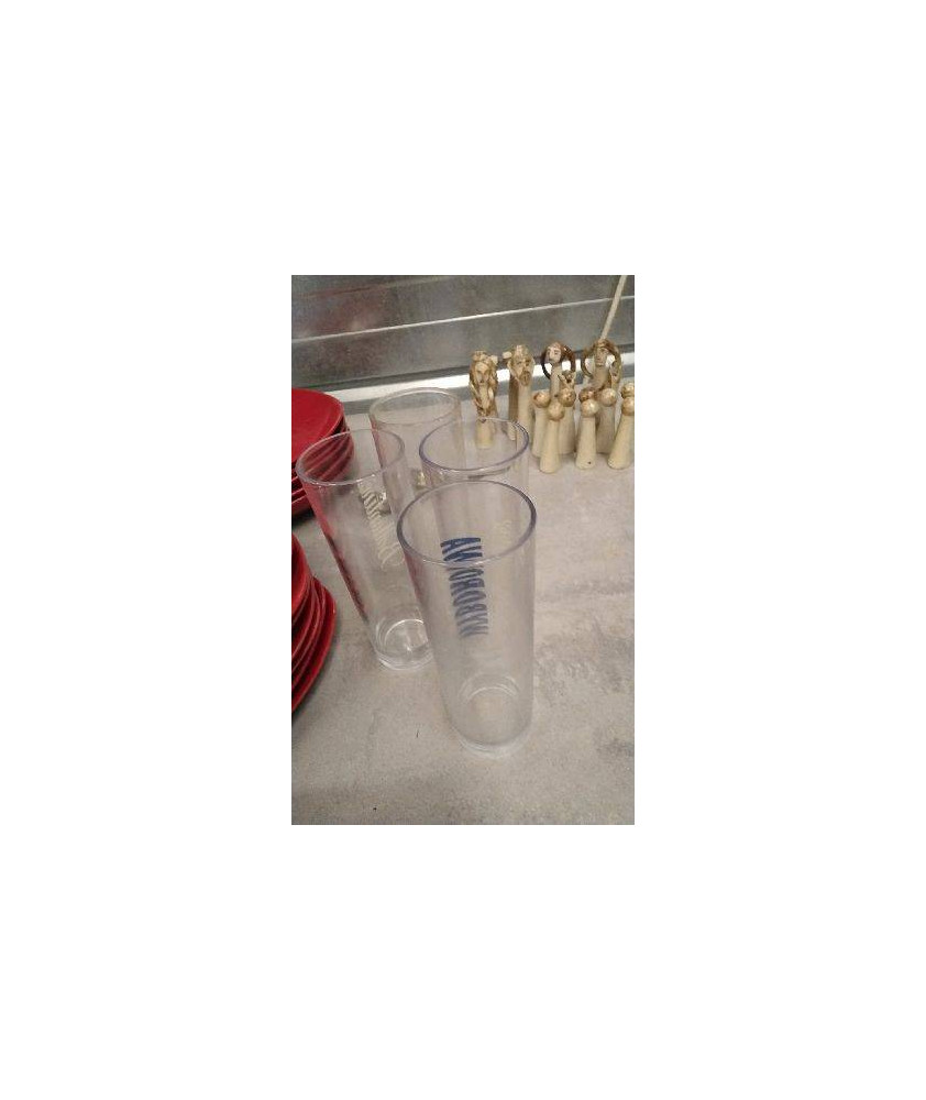VERRE TUBE PLASTIQUE 