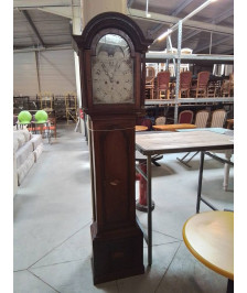 HORLOGE DE PARQUET ANGLAISE ACAJOU XVII /XIXE EN L\'ÉTAT