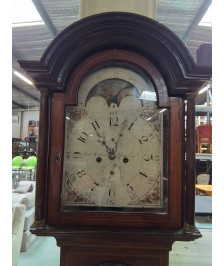 HORLOGE DE PARQUET ANGLAISE ACAJOU XVII /XIXE EN L\'ÉTAT