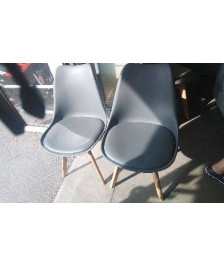 CHAISE PVC GRISE 