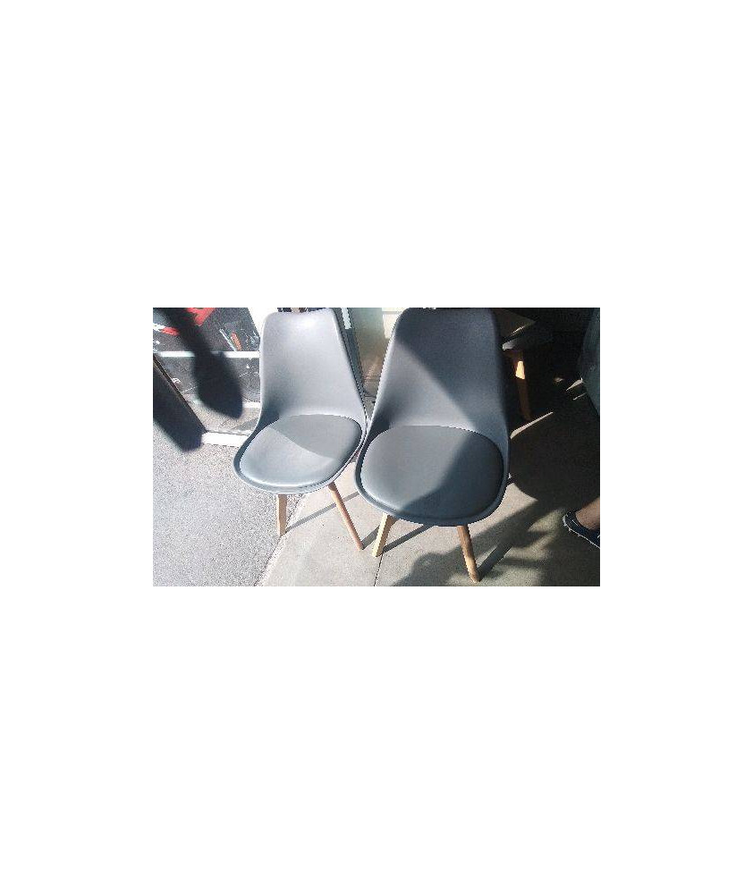 CHAISE PVC GRISE 