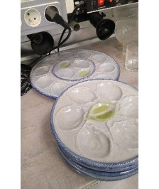 SERVICE FRUITS DE MER ST CLEMENT- BLEU - VINTAGE/ LE LOT