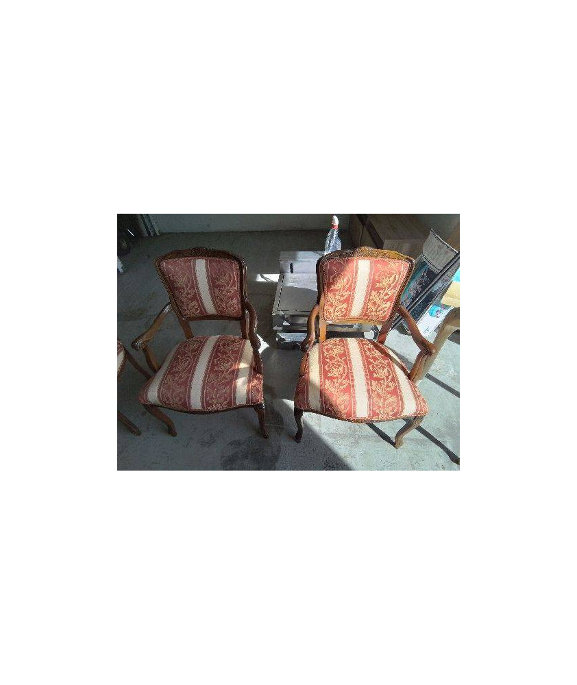 FAUTEUIL STYLE LOUIS XV TAPISSÉ 