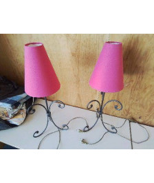 LAMPE PIED EN FER 