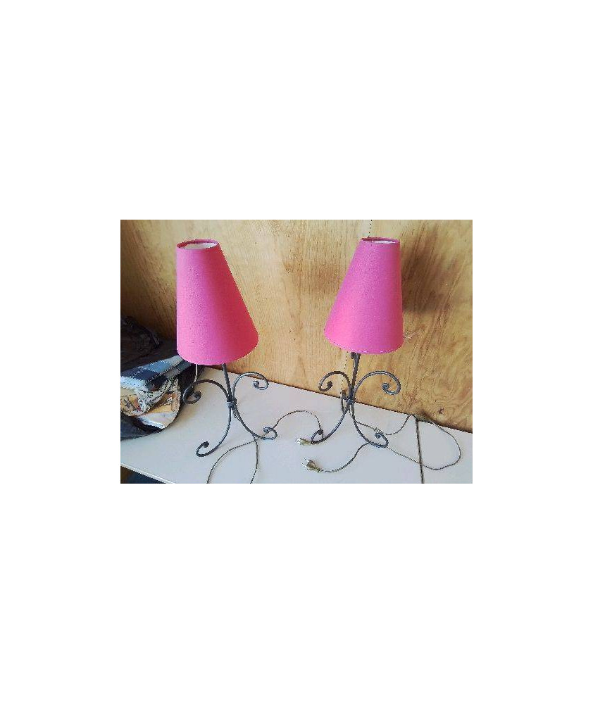 LAMPE PIED EN FER 