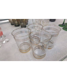 VERRE LISERE DORE LE LOT
