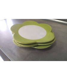 ASSIETTES FLEURS MDM EN L’ETAT X3