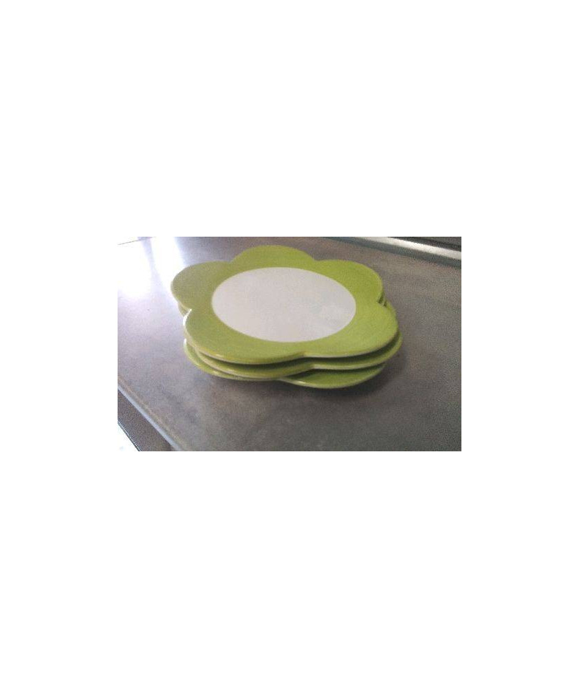 ASSIETTES FLEURS MDM EN L’ETAT X3