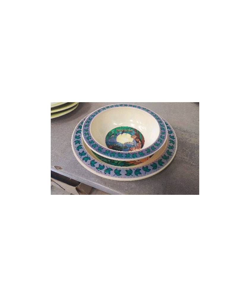 ASSIETTE + BOL POCAHONTAS