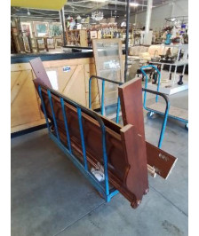 LIT BOIS STYLE LOUIS PHILIPPE 140X190CM