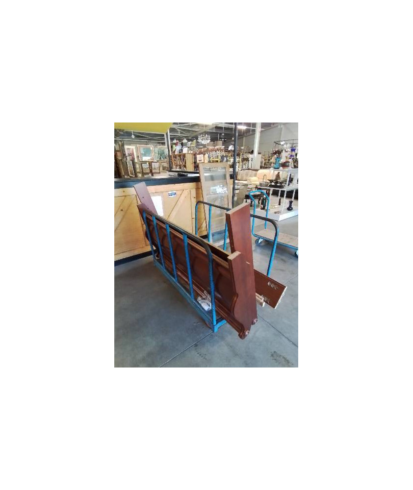 LIT BOIS STYLE LOUIS PHILIPPE 140X190CM