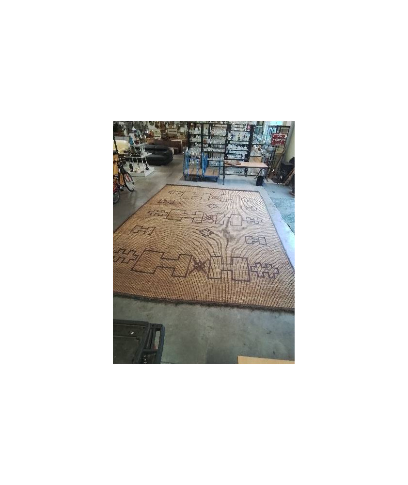 TAPIS NATTE RONIER PALMIER TISSE MAIN MAURITANIE 500X360CM TAPIS NATTE RONIER PALMIER TISSE MAIN MAURITANIE 500X360CM