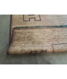 TAPIS NATTE RONIER PALMIER TISSE MAIN  MAURITANIE 500X360CM