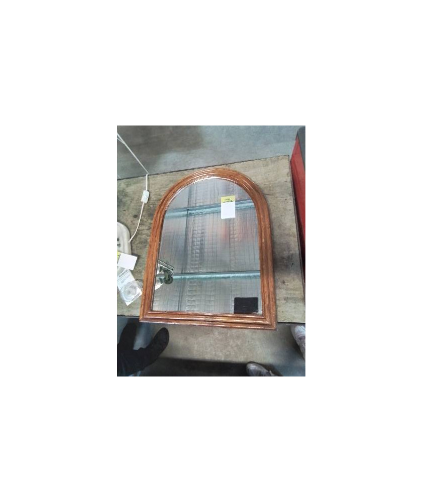 MIROIR CINTRÉ BOIS 52X68