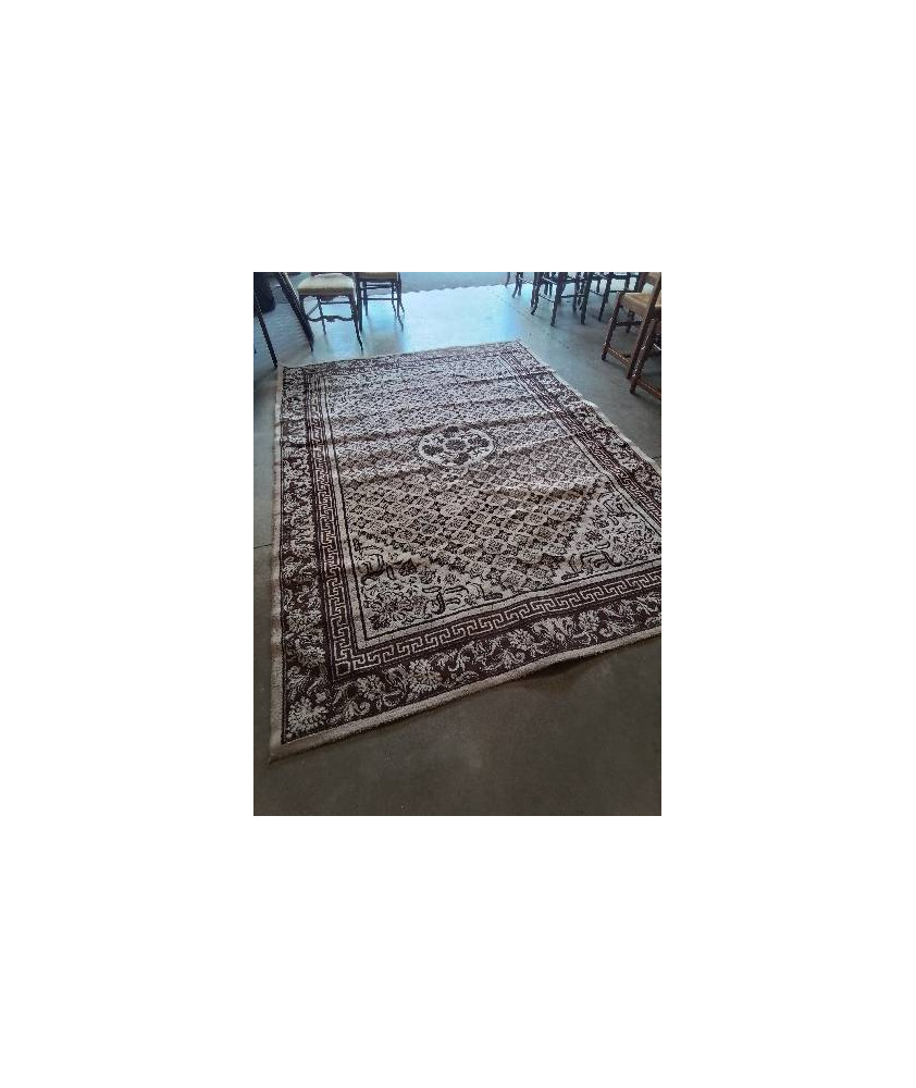TAPIS LAINE MARRON ECRU 280X200CM