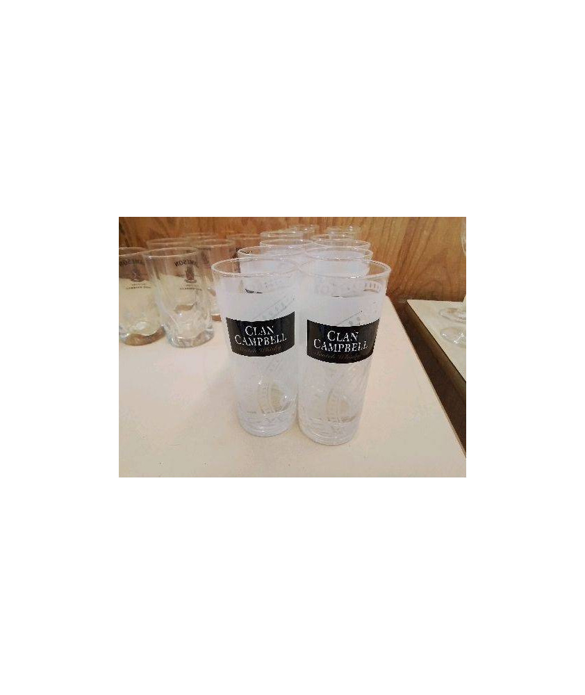 LOT DE 6 VERRES PUBLICITAIRE 