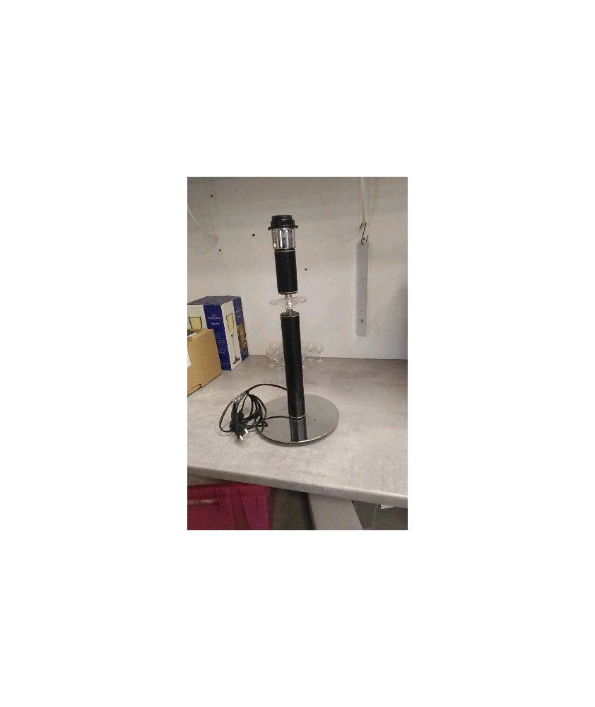 PIED DE LAMPE METAL PVC 