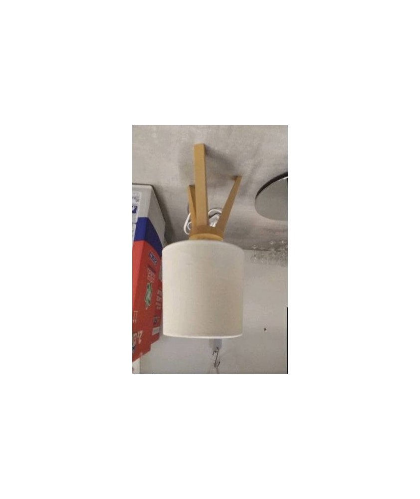 LAMPE PM PIED BOIS