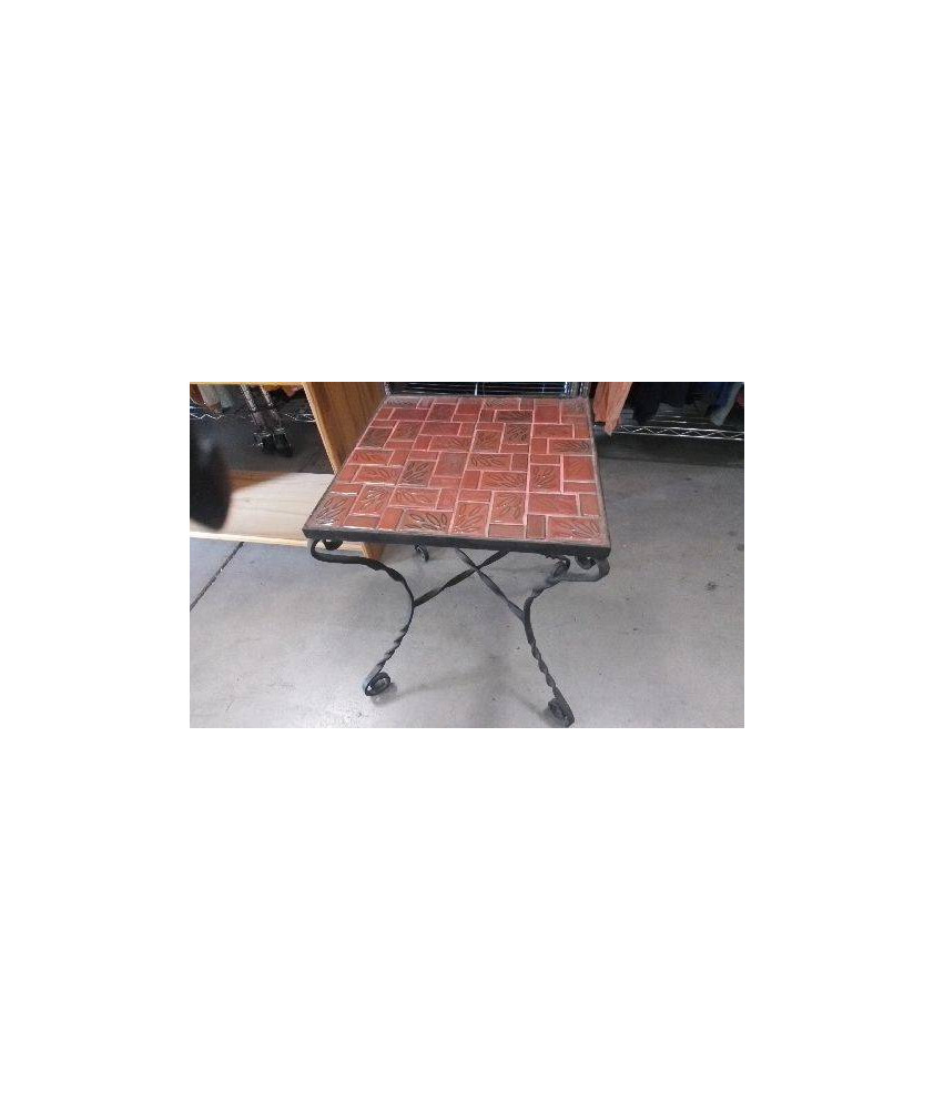PORTE POT CERAMIQUE- PIED FER