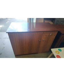 MEUBLE MARRON 2 PORTES 1 TIROIR
