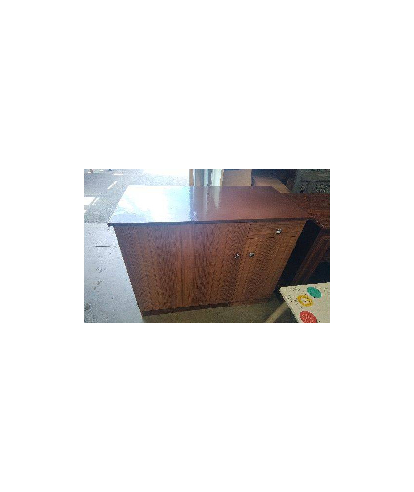 MEUBLE MARRON 2 PORTES 1 TIROIR