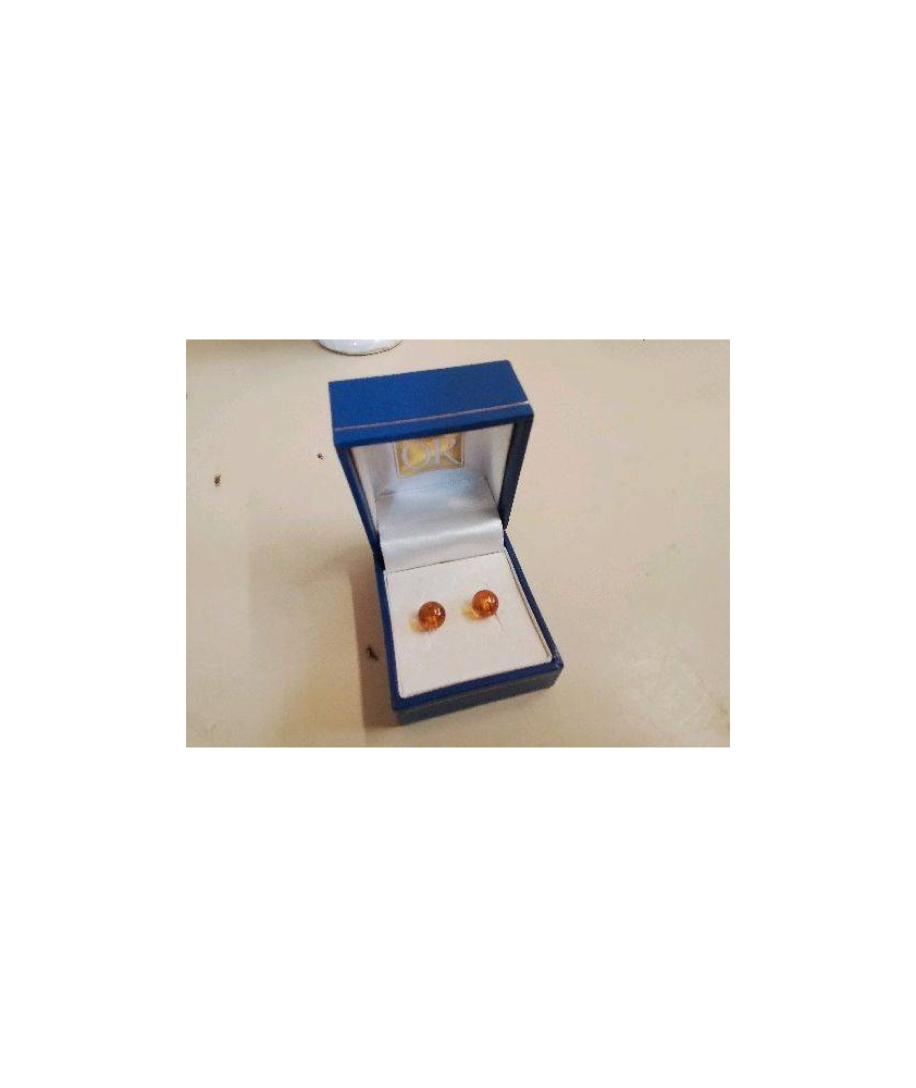 BOUTON D’OREILLE EN AMBRE 