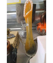 VASE CRISTAL DE PARIS ORANGE