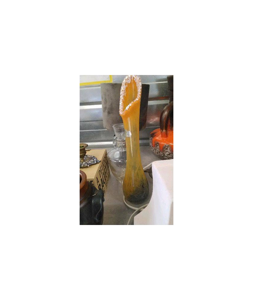 VASE CRISTAL DE PARIS ORANGE