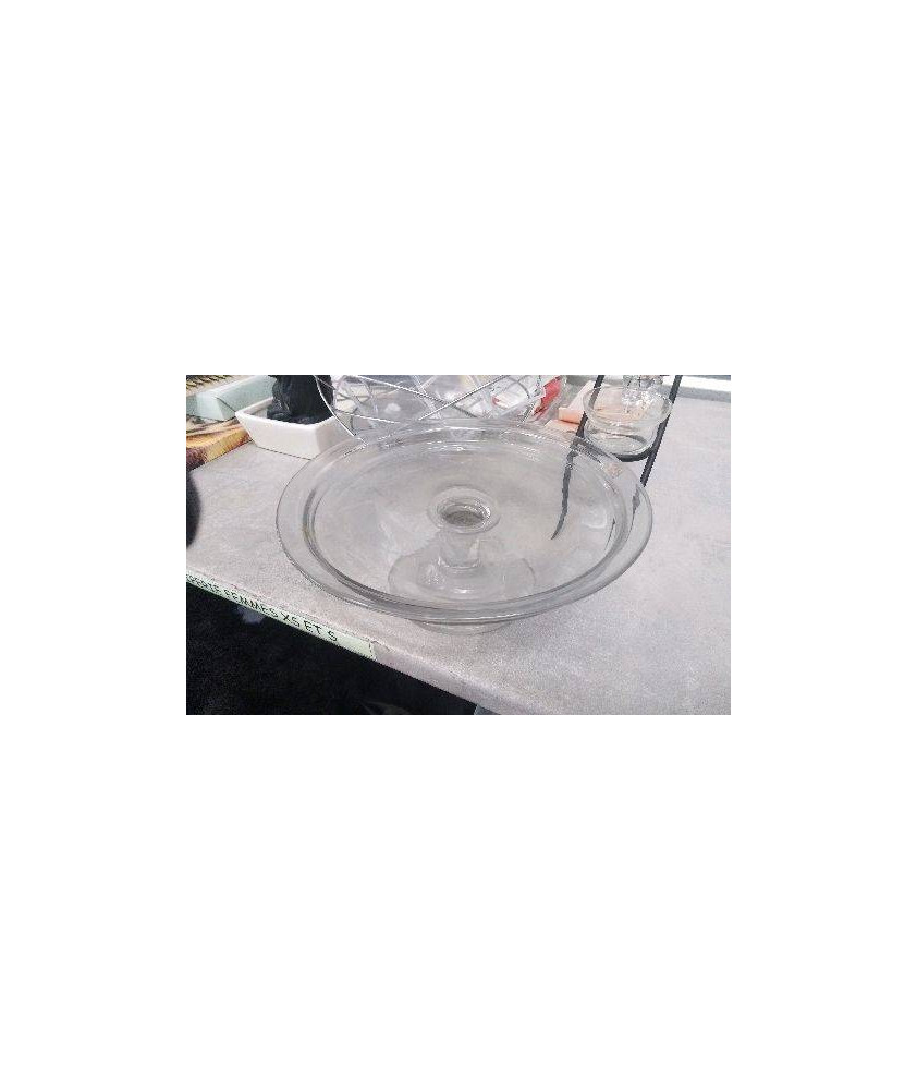 PLAT SUR PIED EN VERRE 