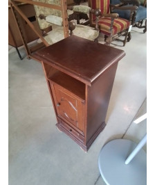 MEUBLE BOIS MOULURÉ  NICHE 1 PORTE 1 TIROIR 