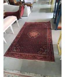 TAPIS LAINE ROUGE ECRU 200X130CM