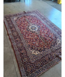 TAPIS LAINE ROUGE BLEU ECRU 315X215CM