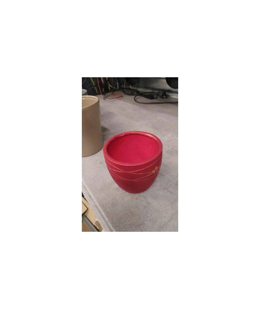 CACHE POT PM R9UGE PAILLETÉ 