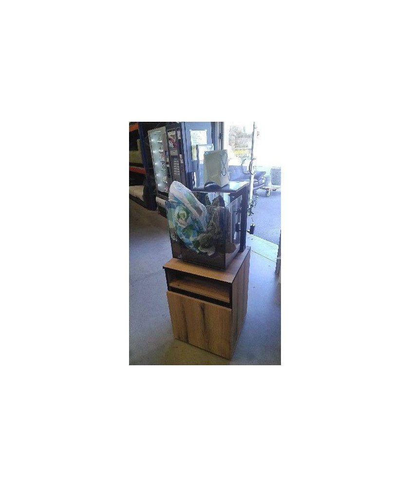 AQUARIUM QUBIK 60L PRO + ACC +  MEUBLE 