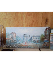 GRANDE PEINTURE PARIS ARC DE TRIOMPHE 