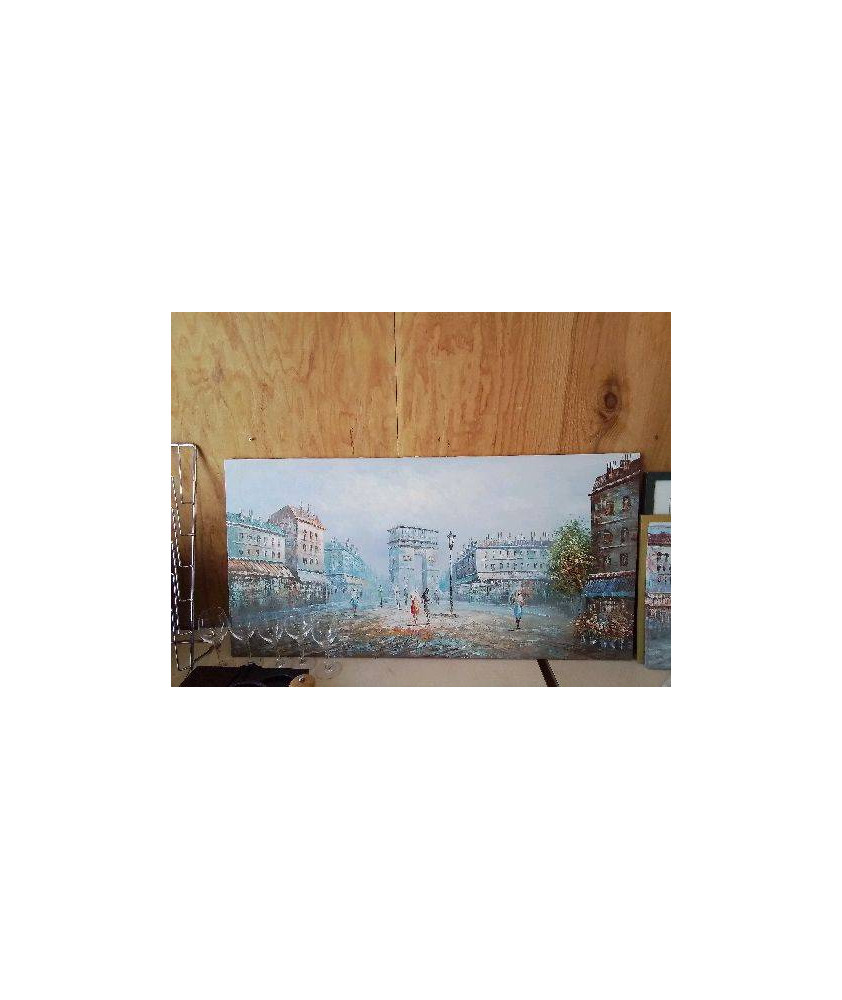 GRANDE PEINTURE PARIS ARC DE TRIOMPHE 