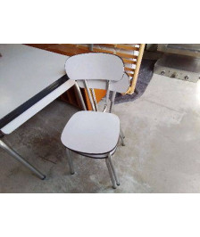 CHAISE FORMICA BLANCHE