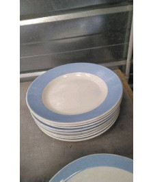 ASSIETTE BLANCHE BLEUE LE LOT