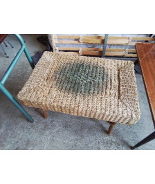 TABLE BASSE EN ROTIN 
